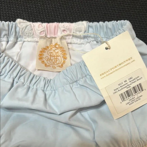 Pink and Blue Ruffled Baby Bloomers - Picture 3 of 4